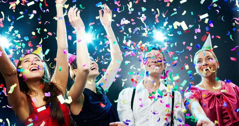 Viyana'da Yılbaşı Gecesi Havai Fişekler ve Şenlikler