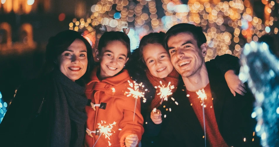 Viyana'da Yılbaşı Gecesi Havai Fişekler ve Şenlikler